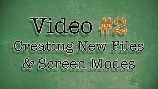 Photoshop BASIC Beginners Video 2 - Creating a New File