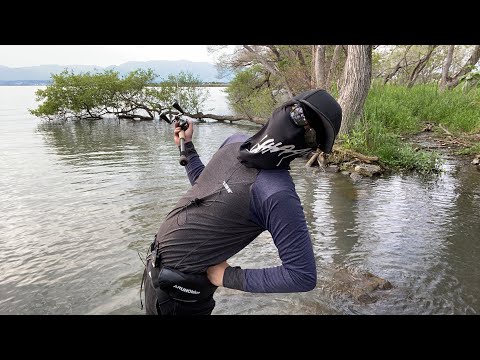 【LIVE】春の琵琶湖オカッパリバス釣り 2