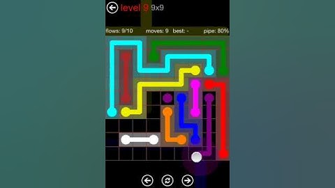 Flow Free - 9X9 Level 9 Mania Walkthrough