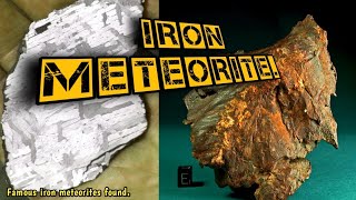 IRON METEORITE, The Famous iron meteorite found on Earth. #meteor #meteorite