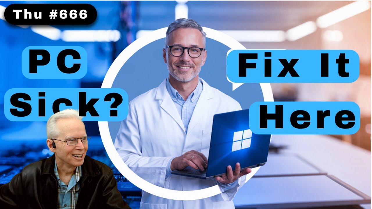 PC Doctor Live: Diagnosing Windows Issues Together (666 Thu)