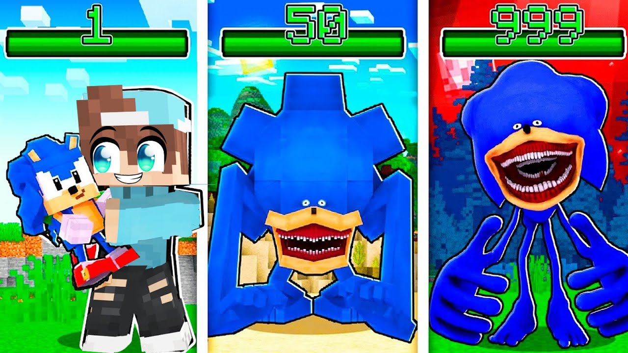 SHIN SONIC LEVEL 1 LEVEL 999 Entwicklung MINECRAFT YouTube SHIN SONIC LEVEL 1 LEVEL 999 Entwicklung MINECRAFT YouTube