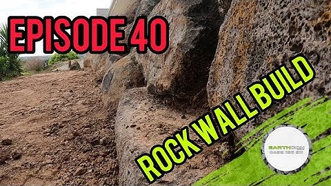 🇦🇺 Building a rock retaining wall 🇦🇺
