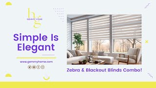 Discover the Ultimate Window Transformation: Zebra & Blackout Blinds Combo! 🌟