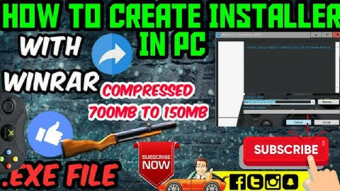How to Create Installer or SFX Archive in PC with (WinRar)