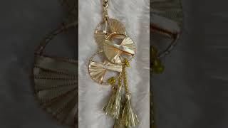 Golden Paranda magic ✨ #desiaccesories #ethnicwear #ytshorts #smallbusiness #viral #handmade