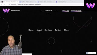 Daily Interaction #15 | Menu Item Animation on Hover | WebDev For You | Made in Webflow