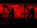 Blood moon dawning gothic celtic harp twins