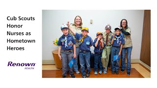 Cub Scouts Honor Nurses as Hometown Heroes