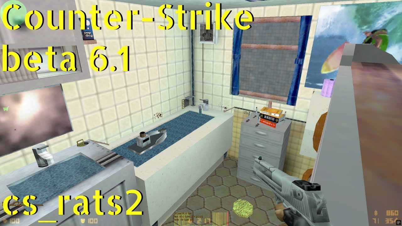 Counter-Strike beta 6.1 cs_rats2 online gameplay - January 2026