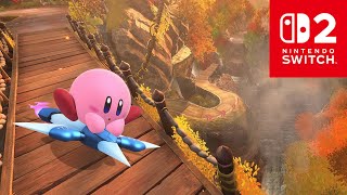 New Kirby Air Riders Gameplay Overview Mount Amberfalls Nintendo Switch 2