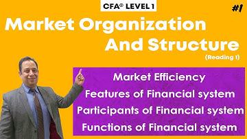 CFA Level 1 - Market Organization And Structure | Equity | Market Efficiency (Lec - 1)