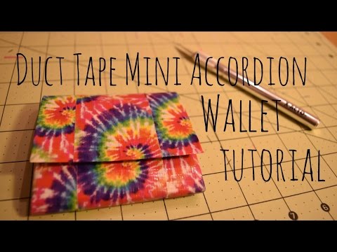 How to Make a Duct Tape Mini Accordion Wallet!