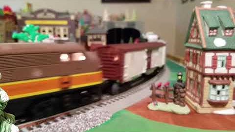 Lionel and MTH O-gauge train run session