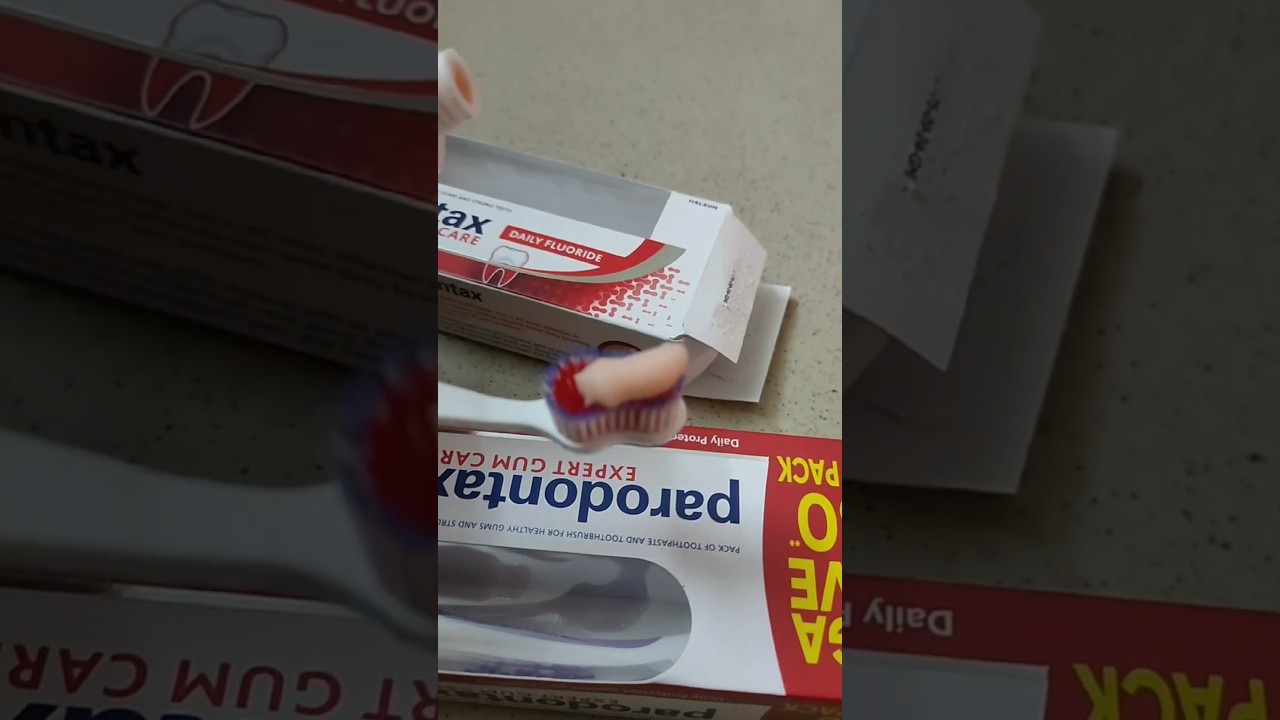 Parodontax Expert Gum Care | pack of toothpaste and toothbrush #asmr #shorts #parodontax