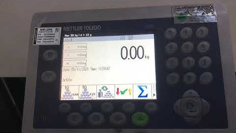 Calibation Mettler Toledo ICS685