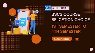 Virtual University | BSCS Complete Course Selection | Guide (1st to 4th Semester) – Step by Step