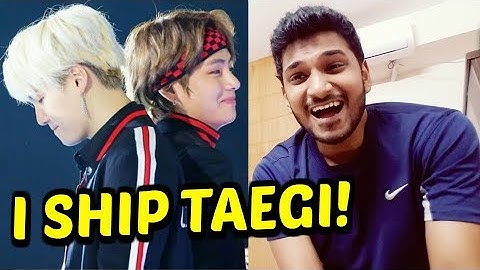 BTS TAEGI REACTION - Taehyung and Yoongi (V & Suga) making each other flustered
