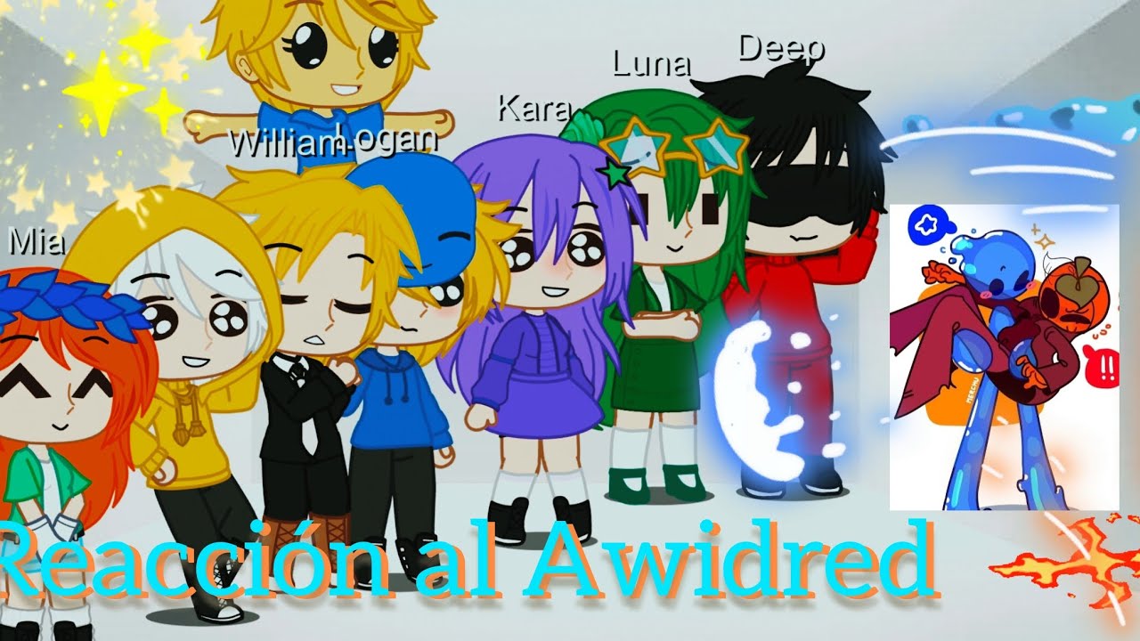 Los amigos de awita y jardred reaccionan al Awidred 💙🧡💧🎃