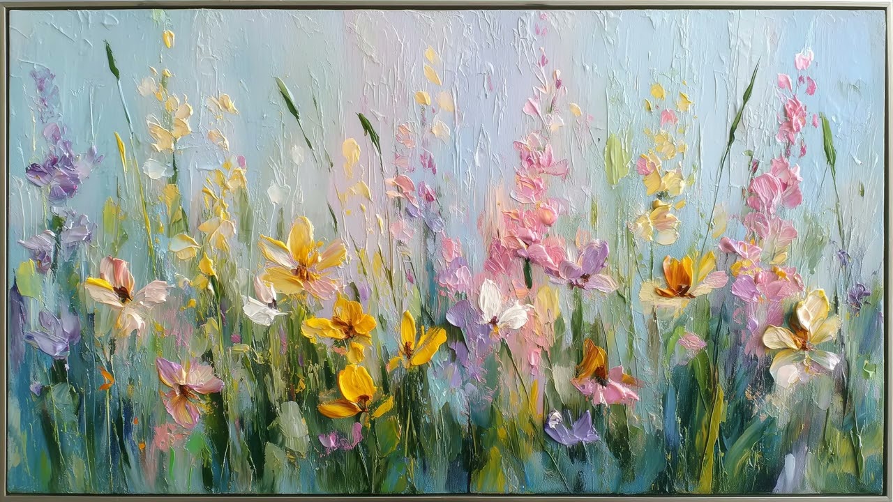 No Sound TV Screensaver | Spring Floral TV Art | Frame TV Screensaver | Turn any TV Into a Frame TV