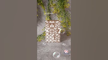 texture with stencil 😍😍| texture paste #mixedmedia #youtubeshorts #texture #penstand