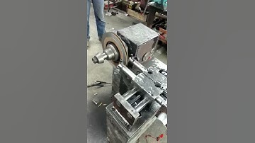 Disk brake and drum turning machine