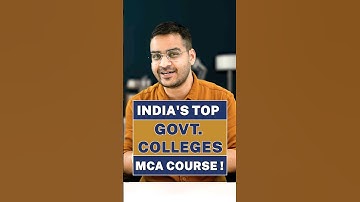 💥Best Govt MCA Colleges in India🤩 2024 MCA Admissions at NITs, JNU #shorts #MCA #MCAColleges #viral