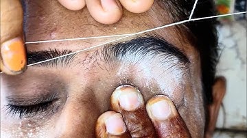 How to thread your eyebrows perfectly using treading.