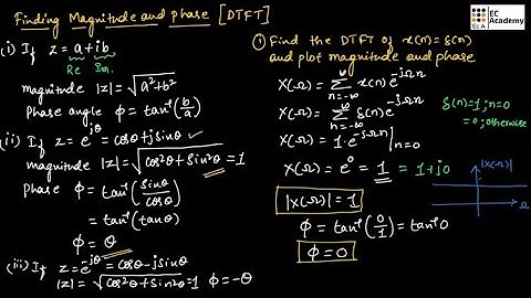 Problems to find magnitude and phase of Discrete time Fourier transform in signals and systems || EC