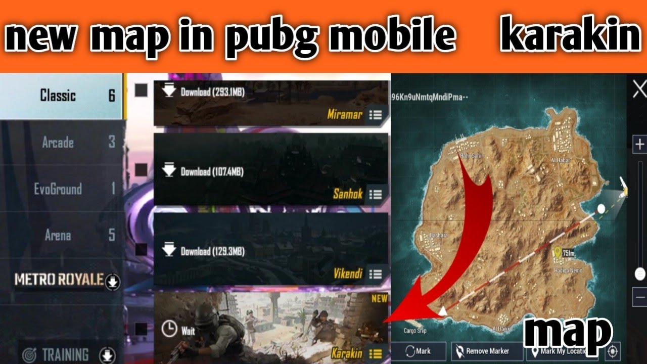 Pubg mobile karakin new map