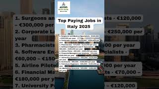 Top Paying Jobs In 2025: Italy
