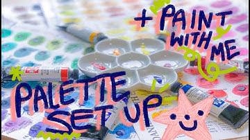 ✩ Split Primary Palette || Set Up, Rambles & Painting Process ✩