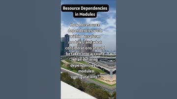 Resource Dependencies in Modules #shorts  #devops #cloudops #terraform #azure  #compliance #aws #gcp