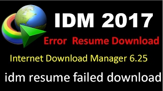 IDM Resume Failed to Download  2017 screenshot 2