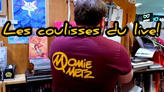 Les coulisses du live à la librairie Momie Metz pour la Free comics book night