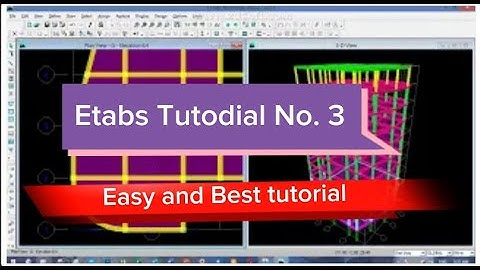 How to Design building Etabs Tutorial  part 3 in easy way