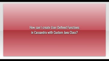 How can I create User Defined Functions in Cassandra with Custom Java Class?