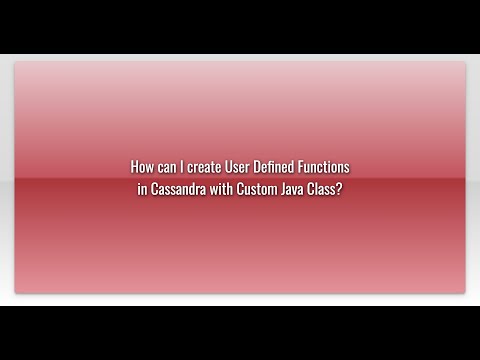 How can I create User Defined Functions in Cassandra with Custom Java Class?