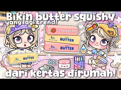 MAKING PAPER BUTTER SQUISHY!! || Haeryn & Haechie || DramaAvatarWorld