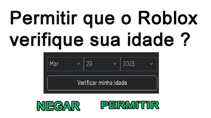 Como Verificar a Idade no Roblox. #robloxstory #robloxedit #robloxtikt