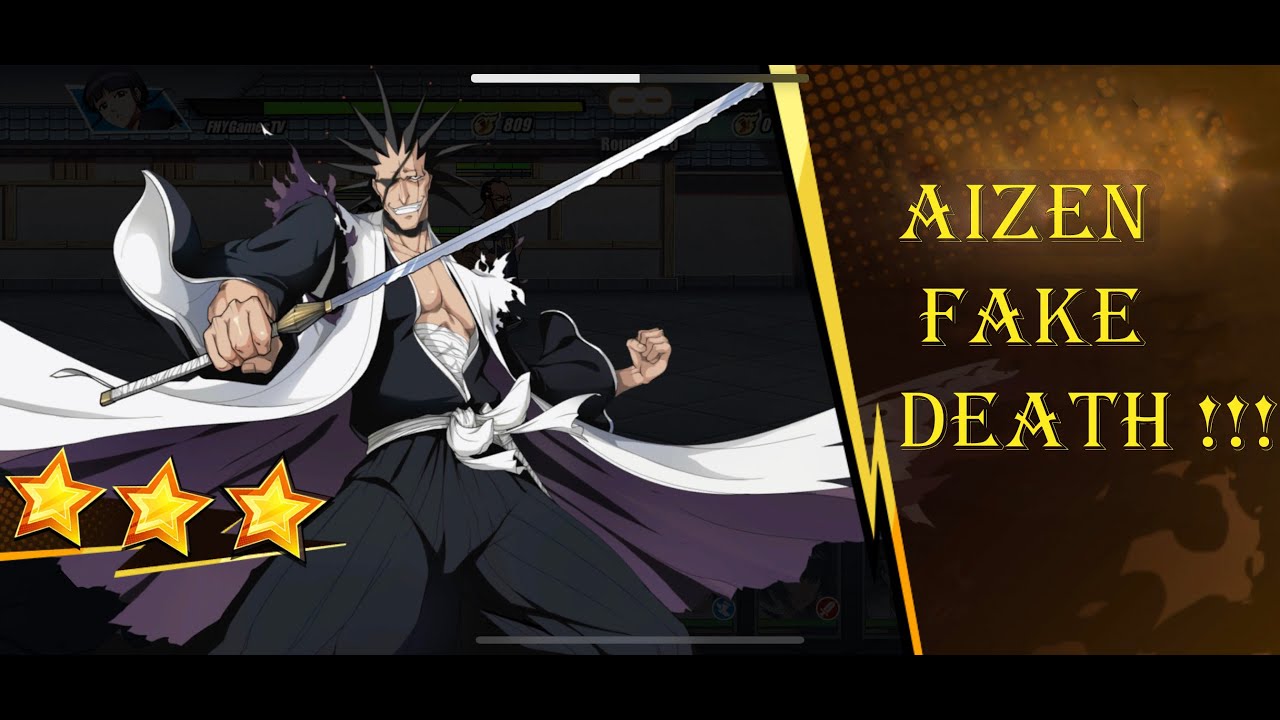 BLeach immortal soul. Aizen Fake Death YouTube