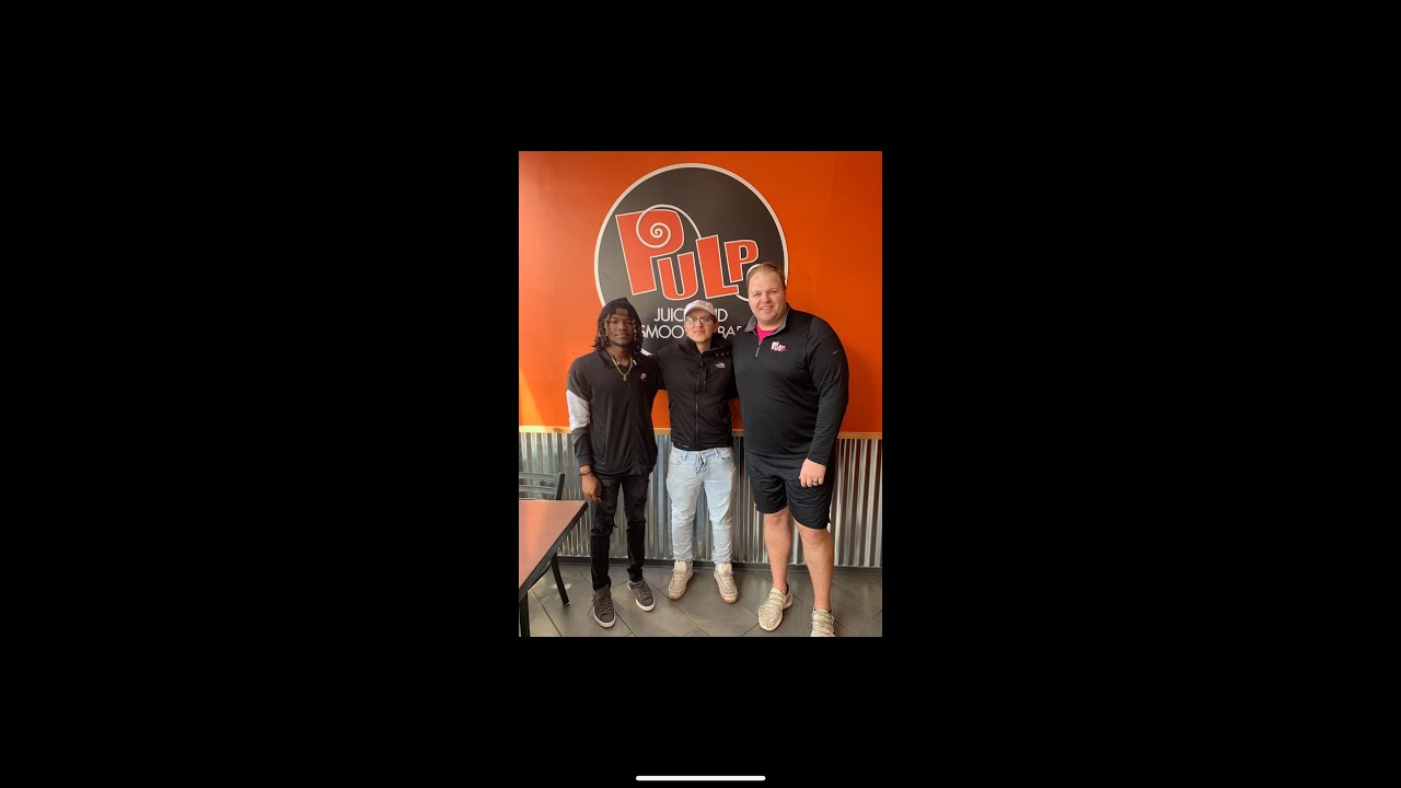 NFL Alumni Matt Rotheram Opens PULP in Hometown with Wife Jill. - YouTube