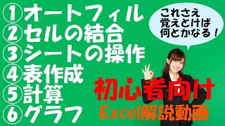 【Excel基本操作】職場で恥をかかない為に最低限覚えておきたいこと