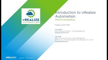 Intro to vRealize Automation
