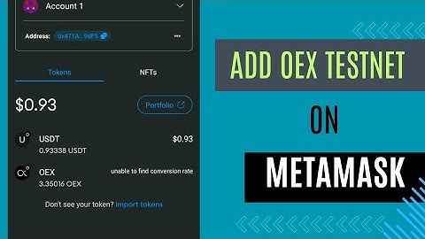 How to add OpenEx Testnet Coin on Metamask