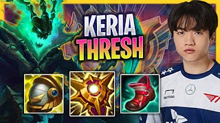 LEARN HOW TO PLAY THRESH SUPPORT LIKE A PRO! | T1 Keria Plays Thresh Support vs Rakan!  Season 2023