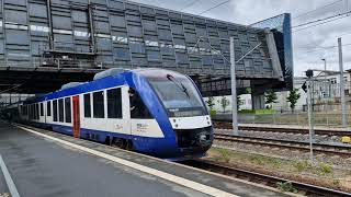 MRB  VT 648 299 + VT 648 297 + VT 648 298 - Ausfahrt in Chemnitz des RE 6 nach Leipzig Hbf
