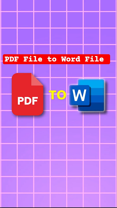 Convert PDF File to Word File | How to convert PDF File to Word