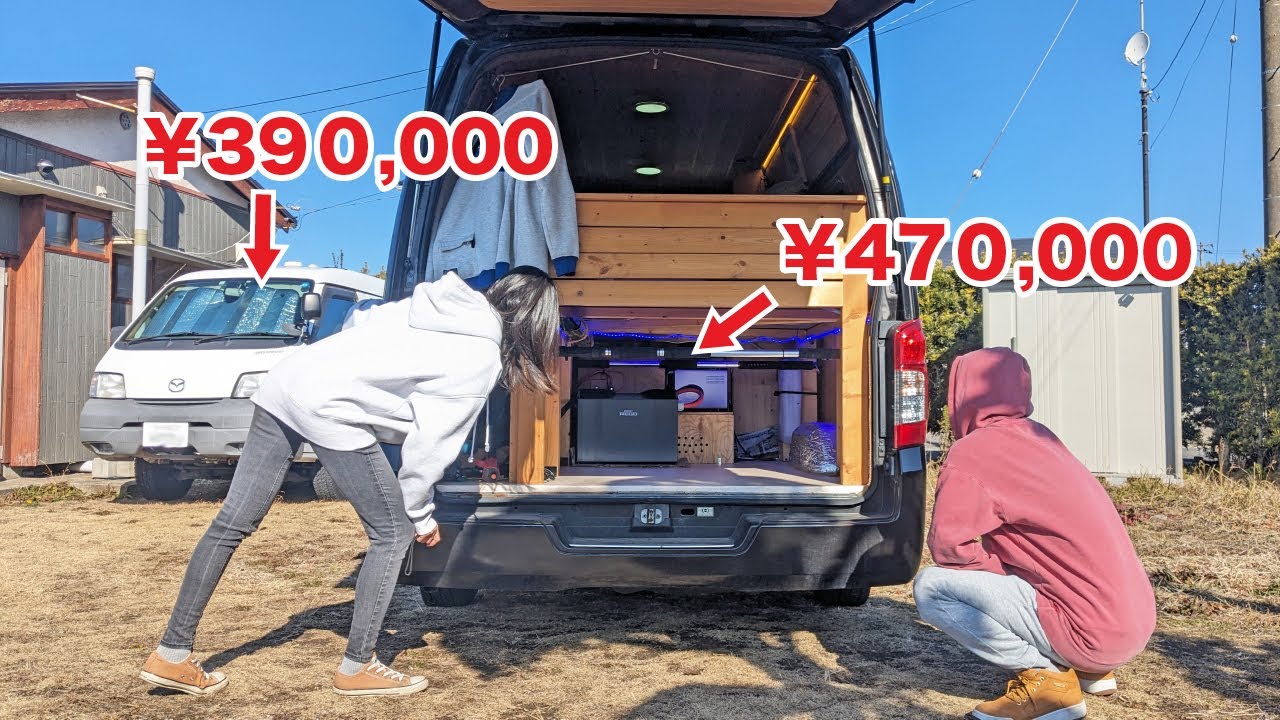 【DIY】自作キャンピングカーに過去最高級のサブバッテリー導入！冬の北海道で快適に車中泊するための準備｜RENOGY REGO