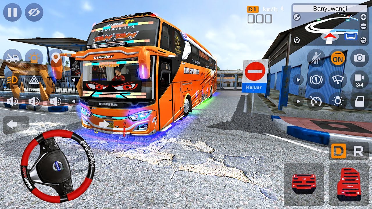 Bus Tam Tam Duta Sayur Trans Perang Basuri Dengan Narendra Konvoi Bareng Bawa Rombongan Study Tour